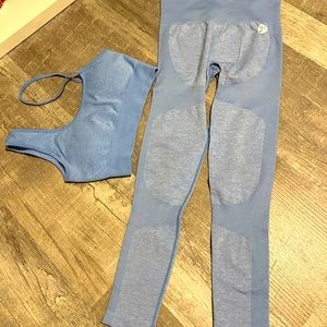 Baby blue workout set size medium